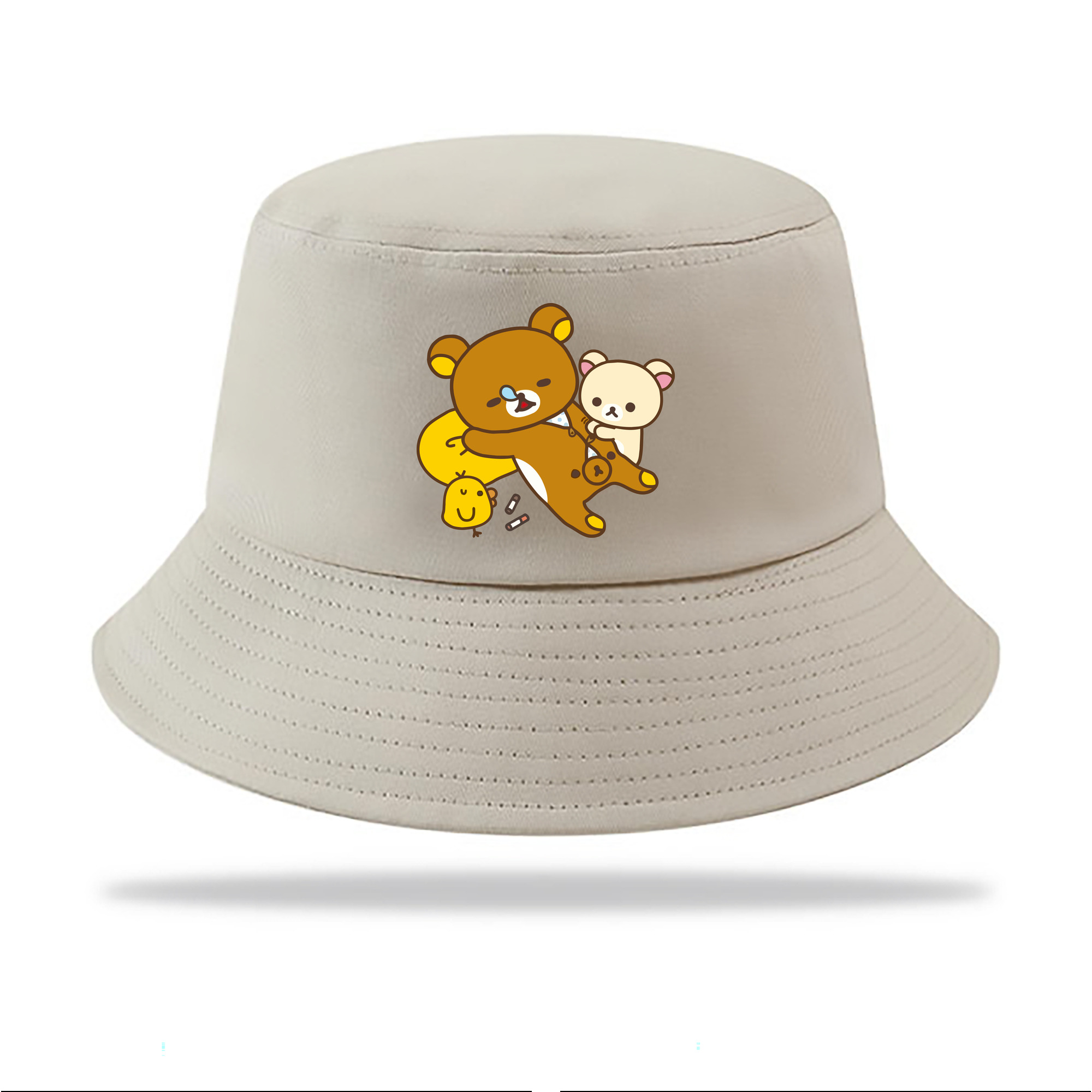 （画像用） リラックマ リラックマ キイロイトリ Rilakkuma Korilakkuma Kiiroitori アウトドア日除けバケットハット